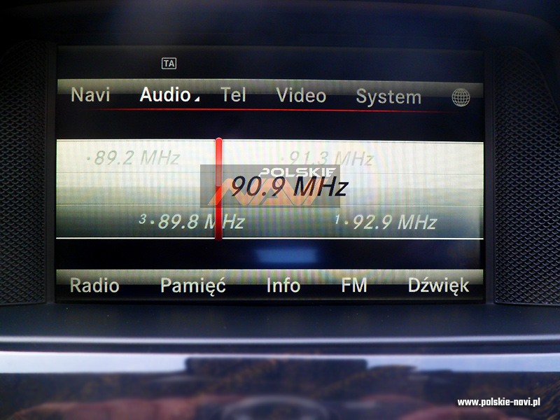 Mercedes COMAND Online NTG4.5 Tłumaczenie nawigacji - Polskie menu
